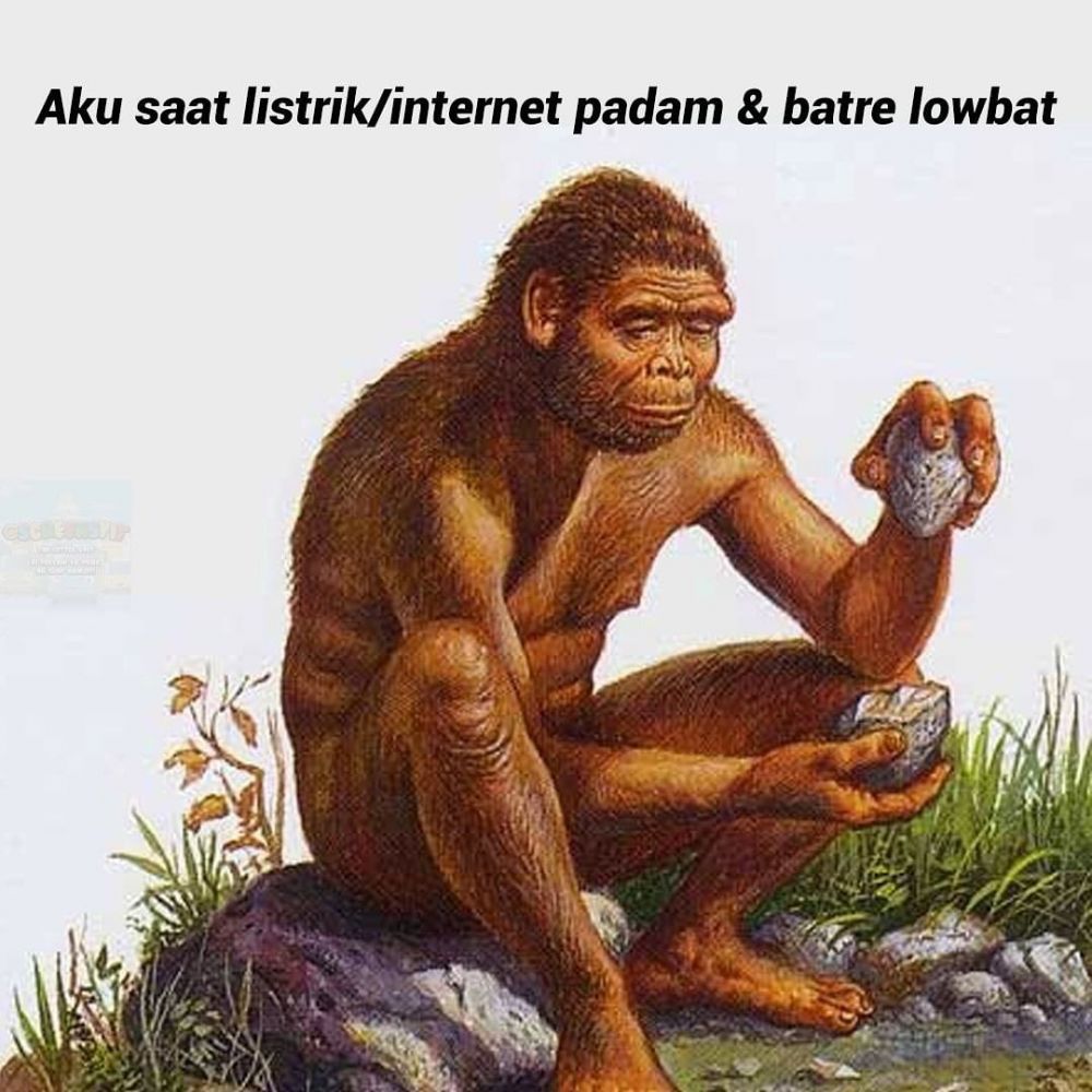 Meme Kocak Ketika mati lampu dan ditakutkan para kaum milenial